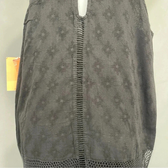 NWT Rip Curl Women's Black Karma Mesh Sleeveless Ladder Stitch Mini Dress Sz XL - Picture 8 of 12